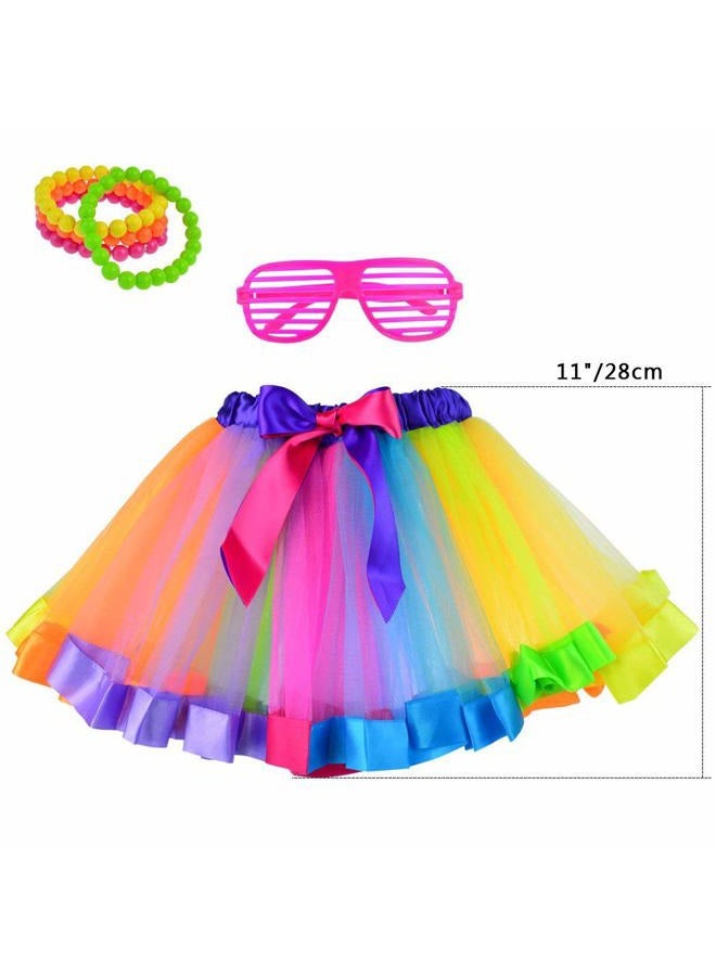 Miayon 1980s Outfits Clothes Shirts Dress for Girl Neon - Image 2